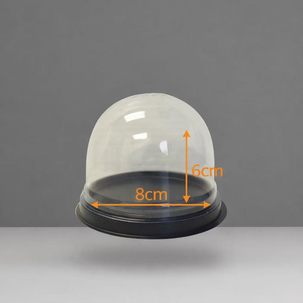 Plastic Cake Container & Lid - Round Shape