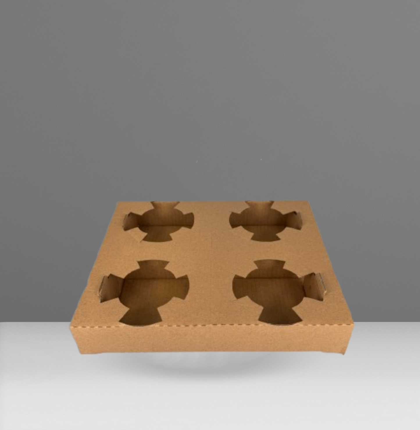 Foldable Four-Cup Tray Drink Carrier