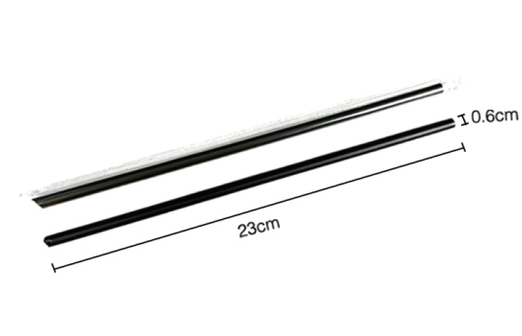23cm Individually Wrapped PP Plastic Straw- 6mm