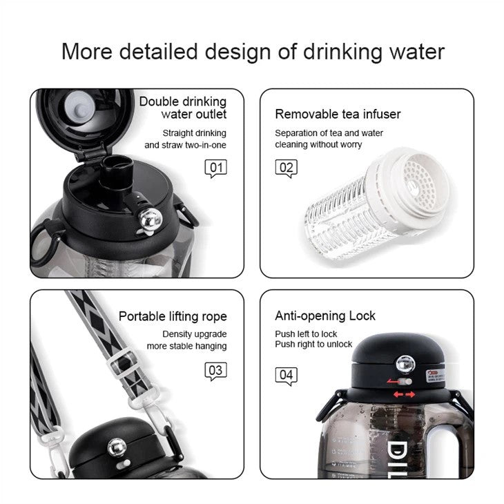 Tritan Water Bottle With Fruit Infuser