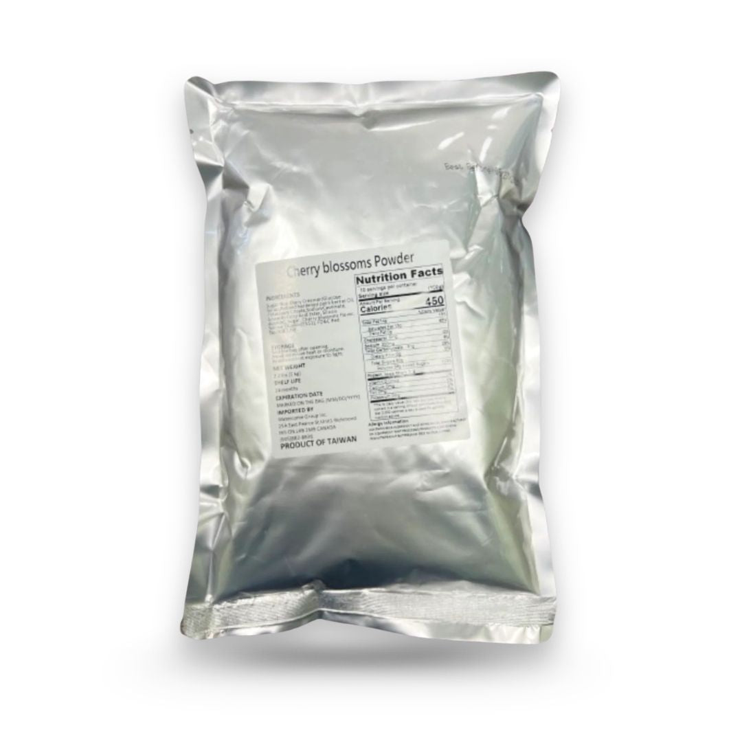 Watercome Sakura Flavor Powder with delicate floral cherry blossom notes for bubble tea milk tea and specialty beverages