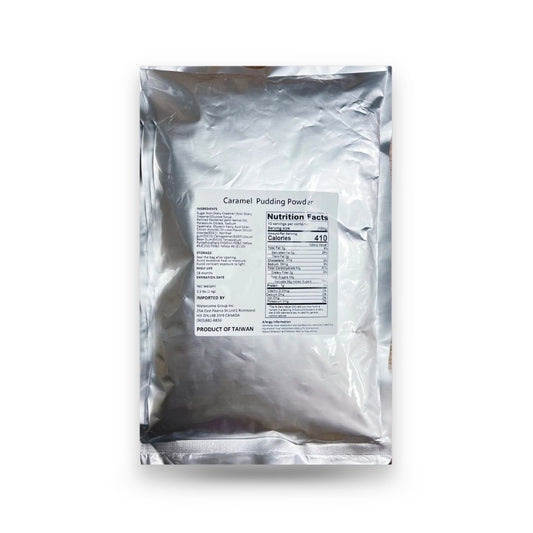 Watercome egg pudding powder with rich custard flavor for bubble tea desserts and café menu creations