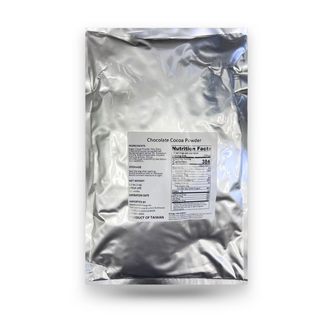 Watercome chocolate cocoa powder with rich cocoa flavor for bubble tea specialty drinks and desserts
