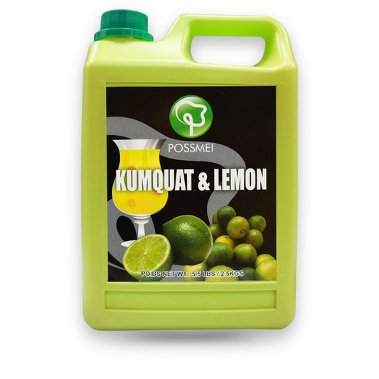 Watercome Kumquat & Lemon Syrup for bubble tea fruit tea smoothies slush drinks specialty sodas and dessert applications