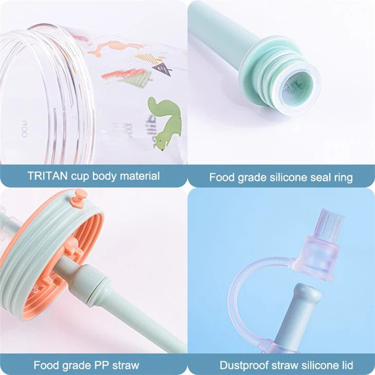 Tritan BPA-Free Mug With Straw