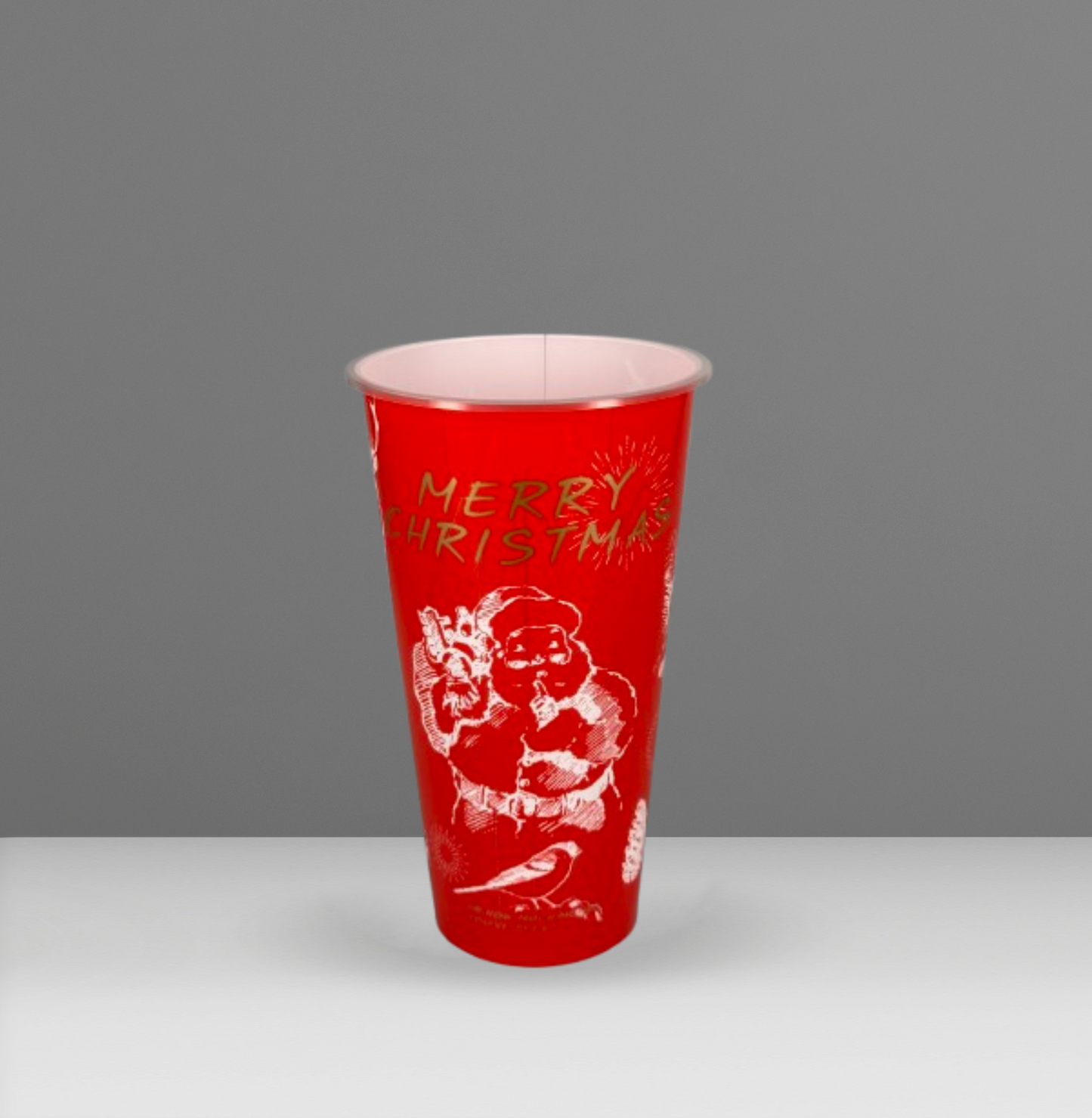 520ml Tall PP Cup - Mixed Christmas Edition