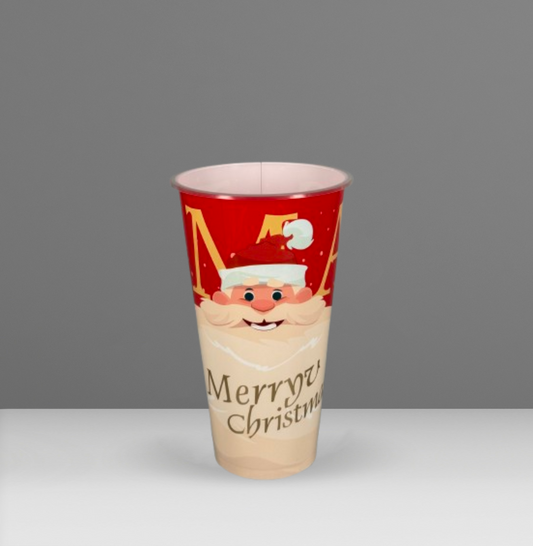 520ml Tall PP Cup - Mixed Christmas Edition