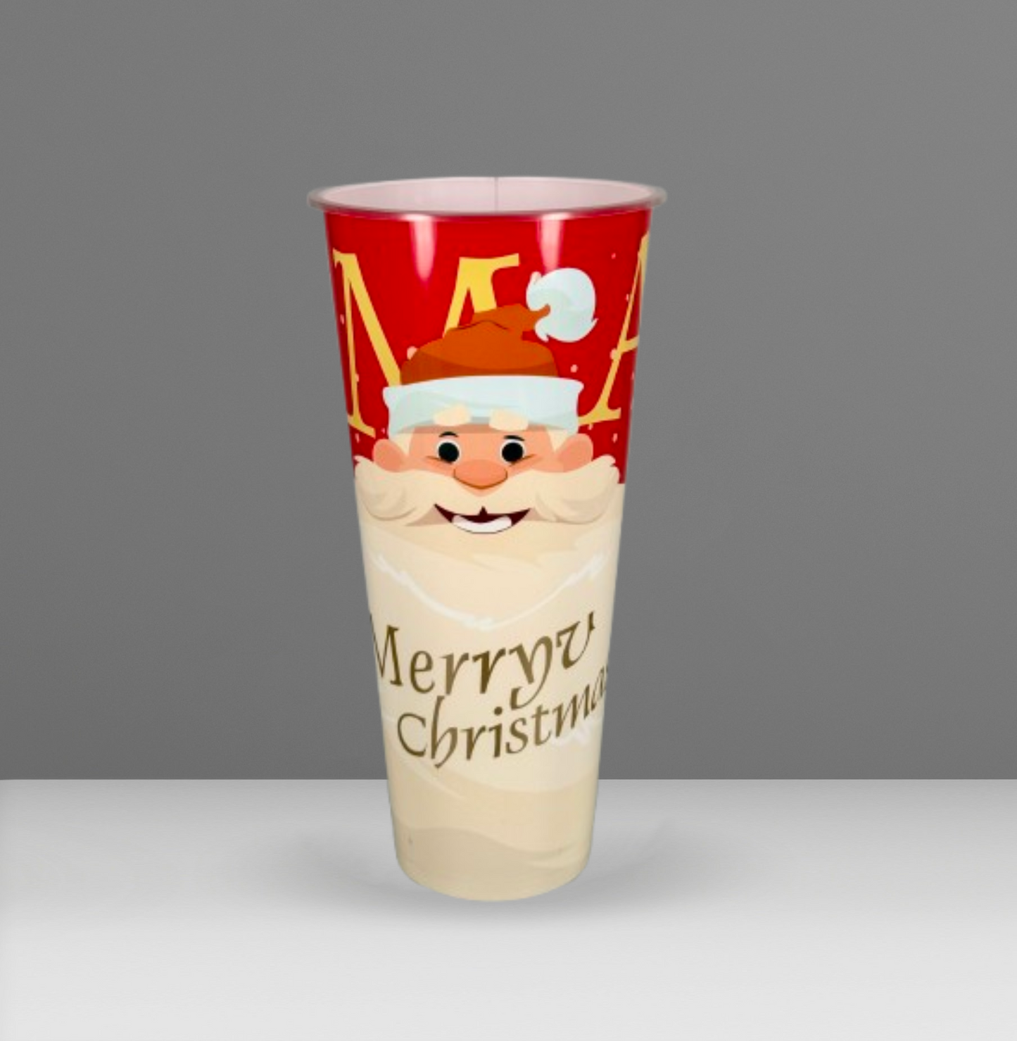 650ml Tall PP Cup - Mixed Christmas Edition