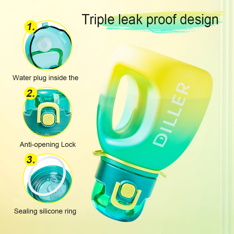 Gradient Color BPA-Free Water Bottles