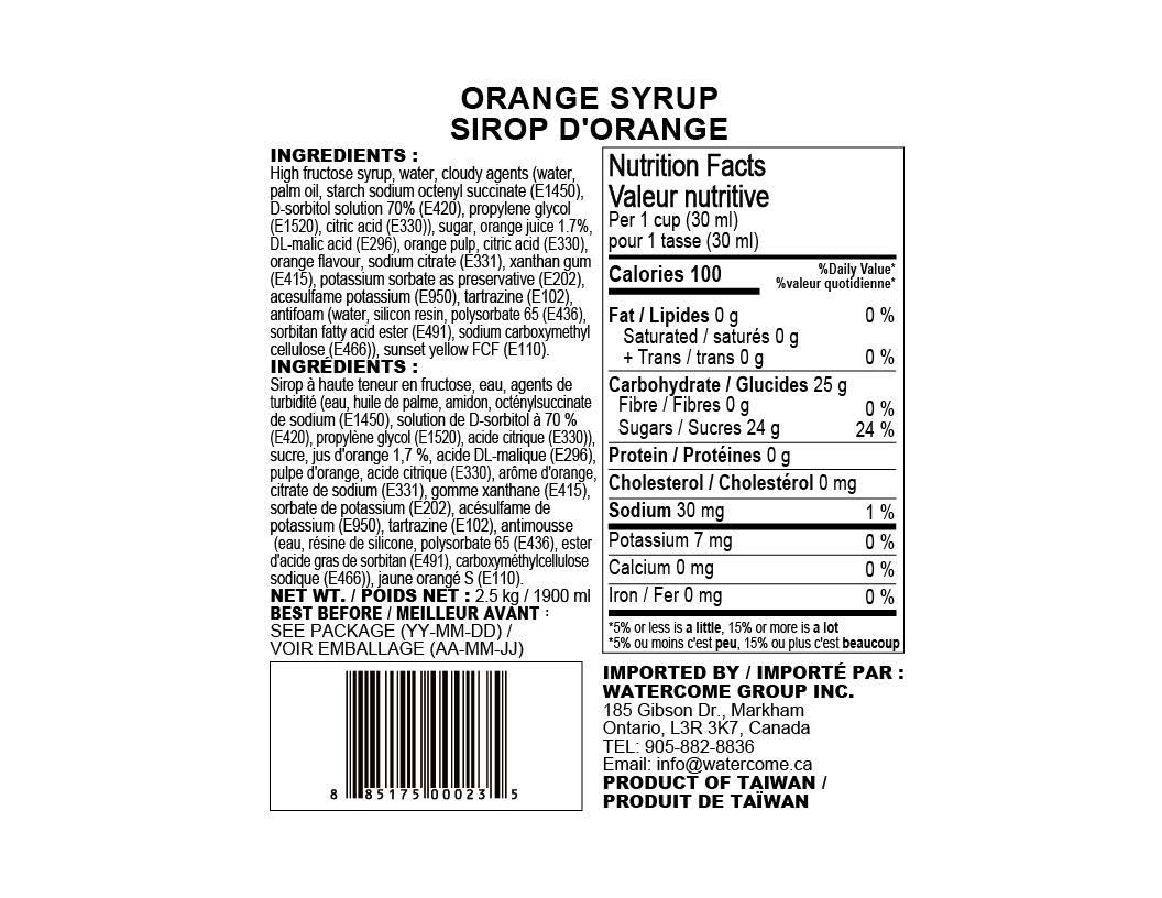 Orange Syrup