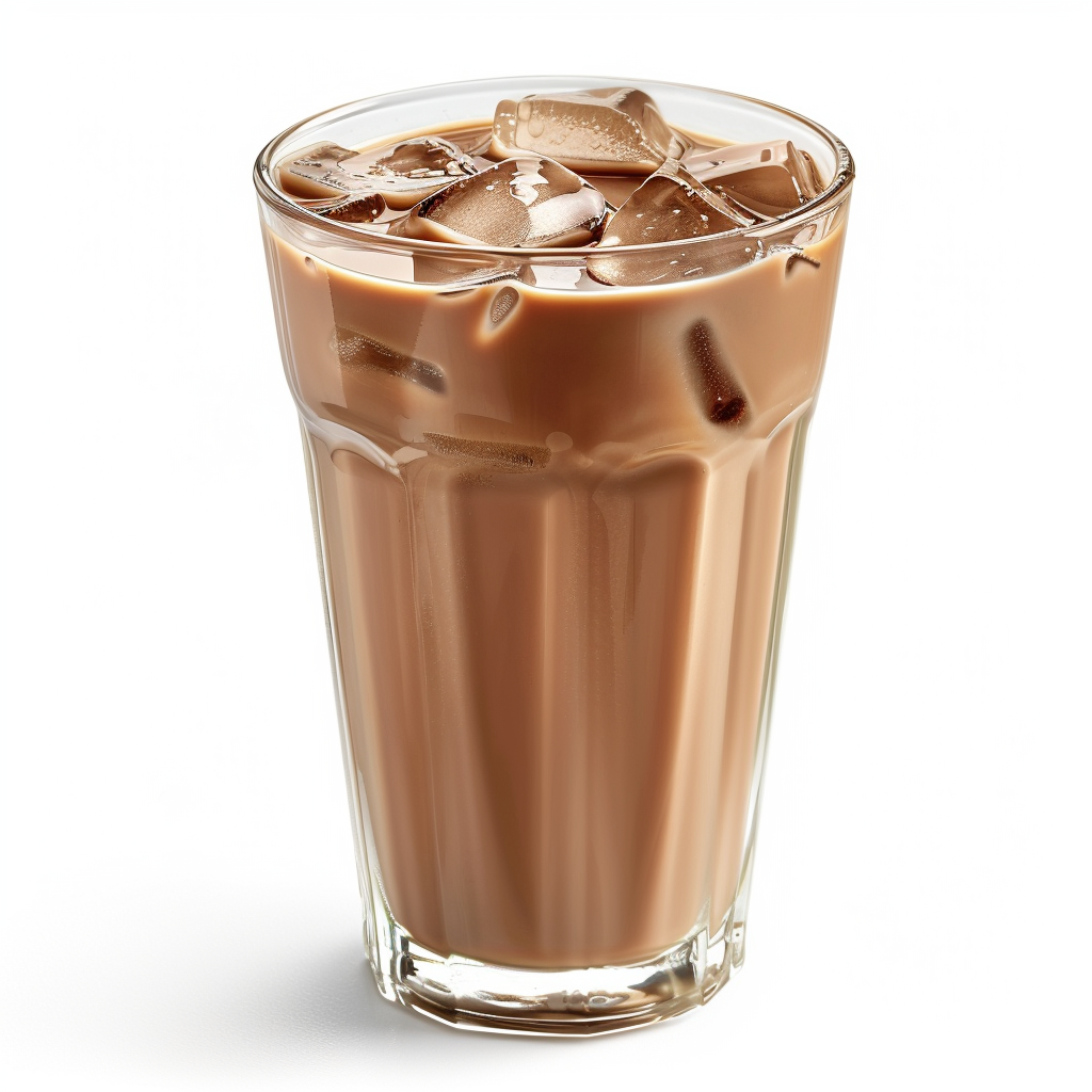 Iced mocha specialty drink made with Watercome ice mocha powder and balanced chocolate coffee flavor