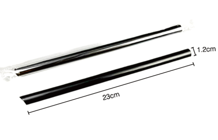 23cm Individually Wrapped PP Plastic Straw- 12mm