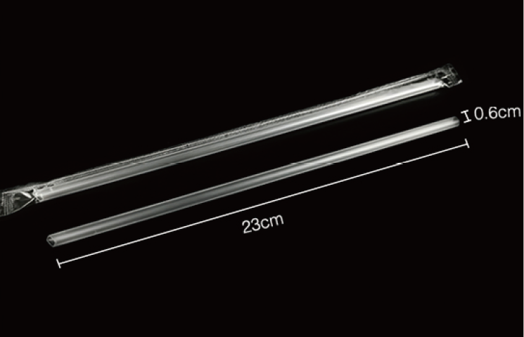 23cm Individually Wrapped PP Plastic Straw- 6mm