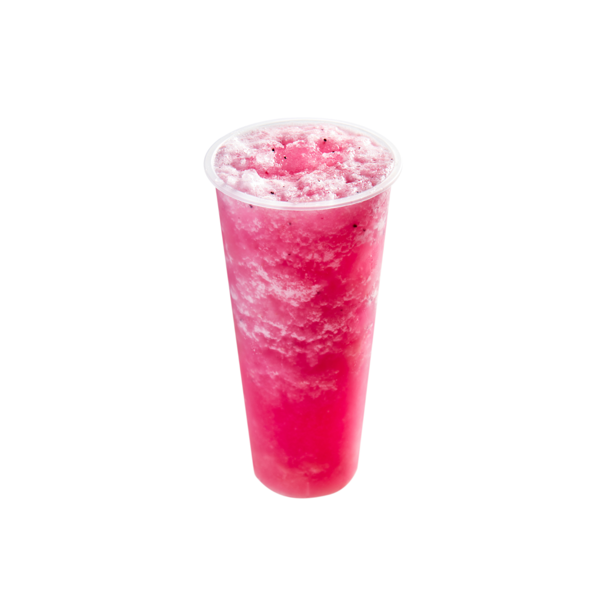 dragon fruit slush drink with crushed ice for summer beverage
