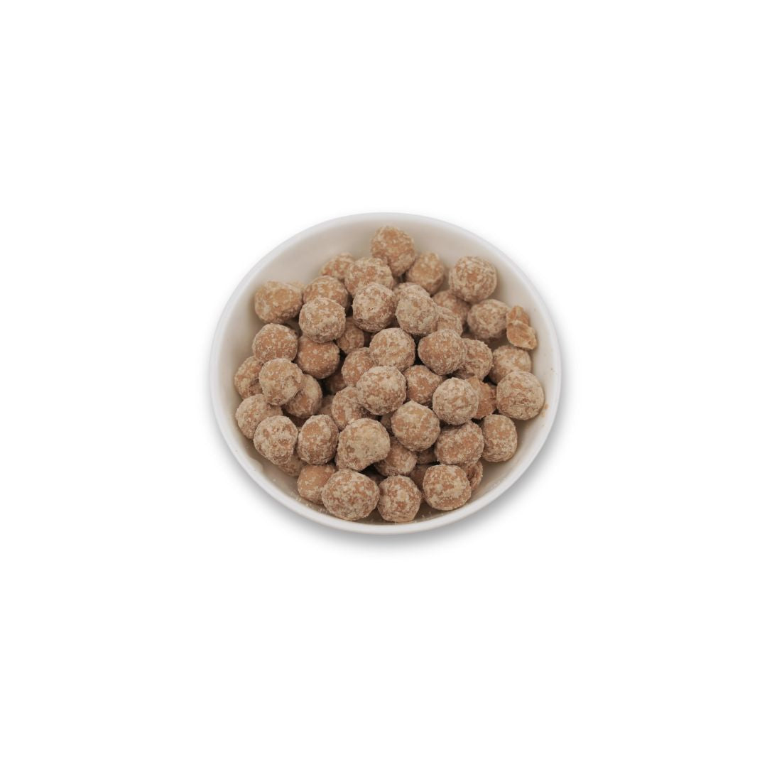 Premium uncooked tapioca starch pearls for making authentic bubble tea, featuring a chewy texture after cooking and suitable for cafés and home brewing