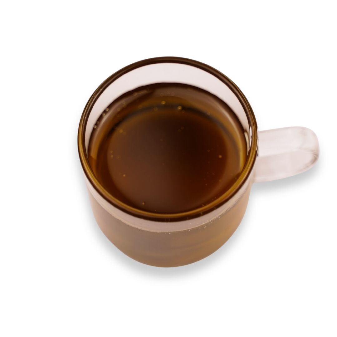 ginger syrup liquid in cup for beverage and dessert use