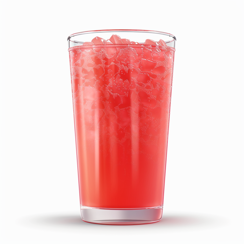 Refreshing iced watermelon fruit drink with crisp sweet flavor for cafés and bubble tea shops