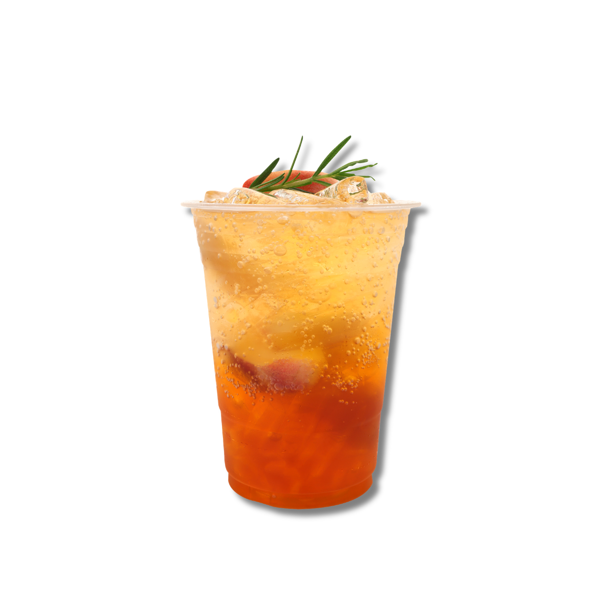 Sparkling mango soda with tropical mango syrup and ice for cafés bubble tea shops and specialty drinks