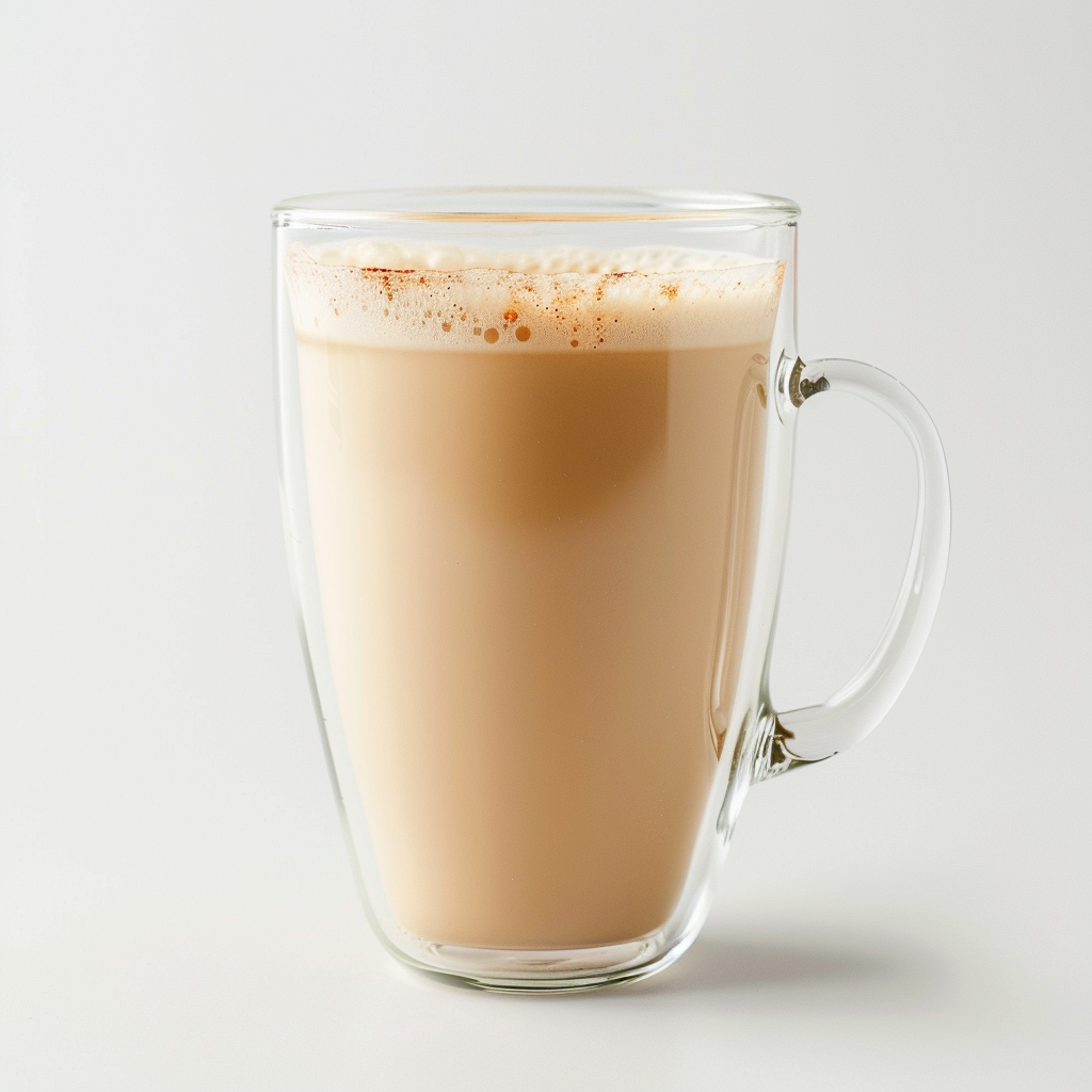 Creamy apple cinnamon milk tea made with instant powder, smooth texture with cozy spiced flavor, perfect for bubble tea and café drinks