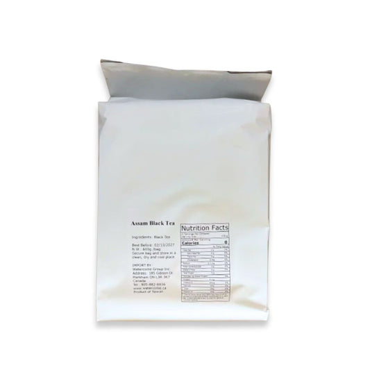 Watercome premium Assam Black Tea loose leaf from Taiwan, rich and malty black tea for bubble tea, milk tea, cafés, restaurants, and home brewing