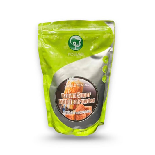 Watercome brown sugar milk tea powder packaging, instant bubble tea mix with rich caramel flavor