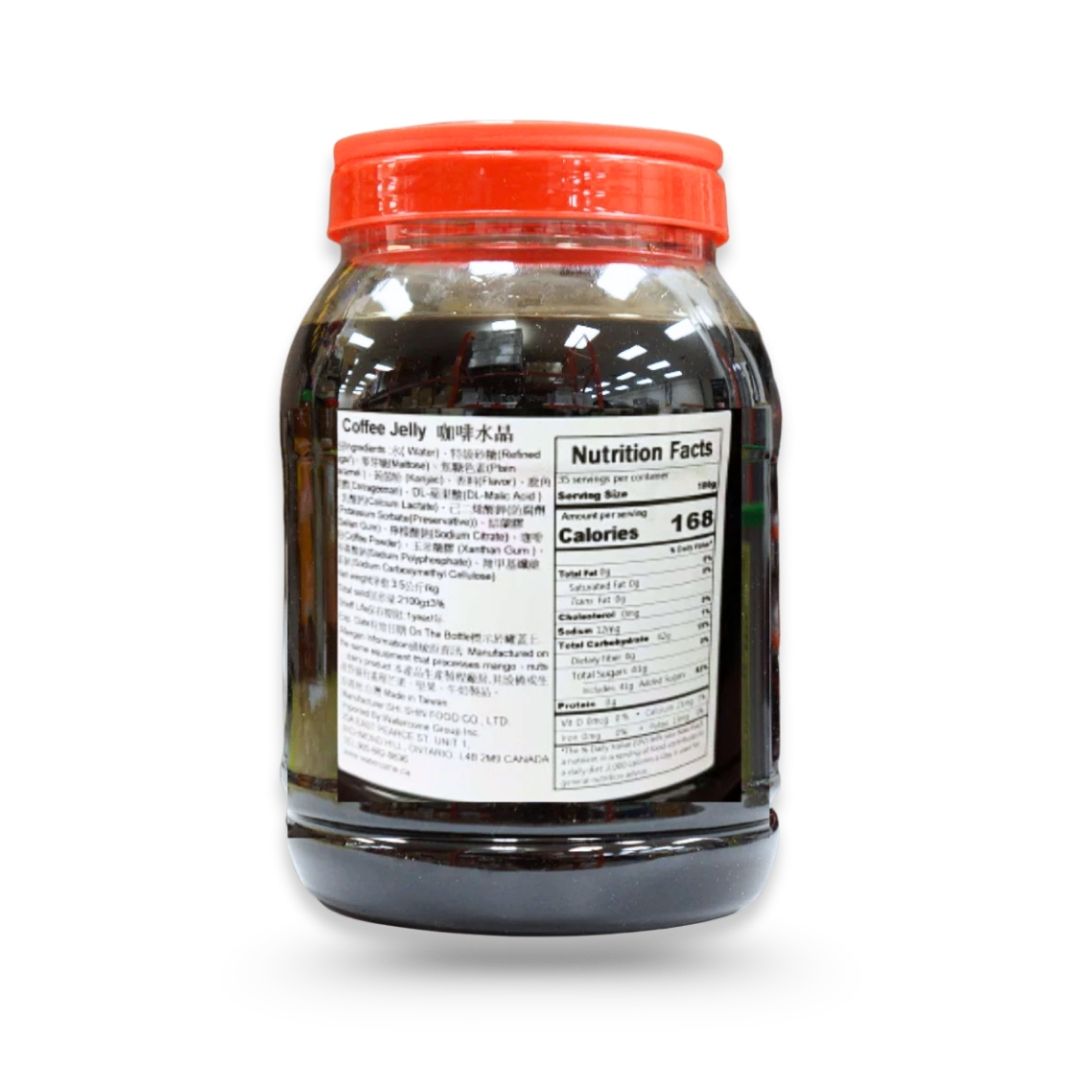 Watercome coffee crystal jelly ready-to-use coffee jelly cubes topping for bubble tea milk tea iced coffee and desserts