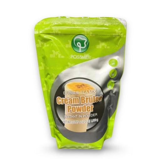 Watercome crème brûlée flavor powder with rich caramelized custard taste for bubble tea and specialty drinks