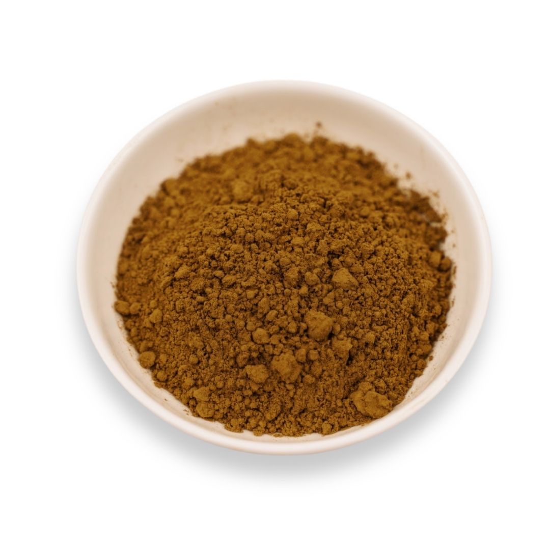 Watercome Hojicha Powder made from roasted green tea leaves featuring smooth nutty flavor and roasted tea aroma