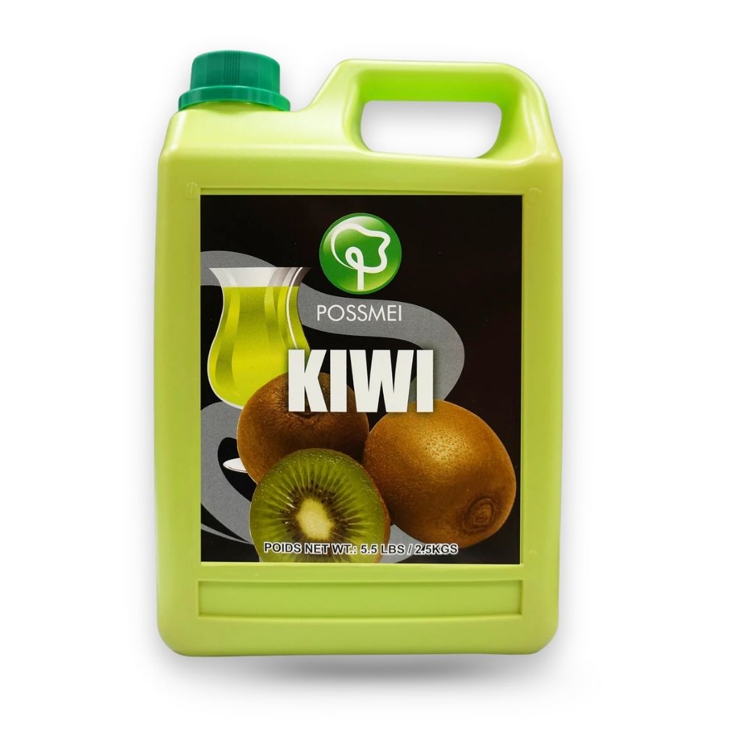 Watercome Kiwi Syrup for bubble tea fruit tea smoothies slush drinks cocktails and dessert applications