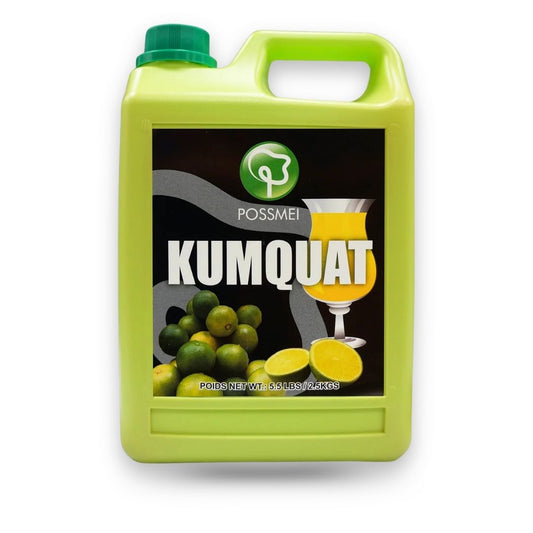 Watercome Kumquat Syrup for bubble tea fruit tea smoothies cocktails and dessert applications