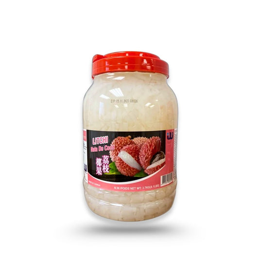 Watercome Litchi Nata de Coco chewy coconut jelly cubes ready-to-use topping for bubble tea fruit tea and desserts