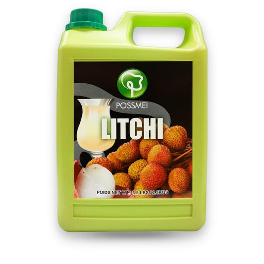Watercome Lychee Syrup for bubble tea fruit tea smoothies cocktails and dessert applications