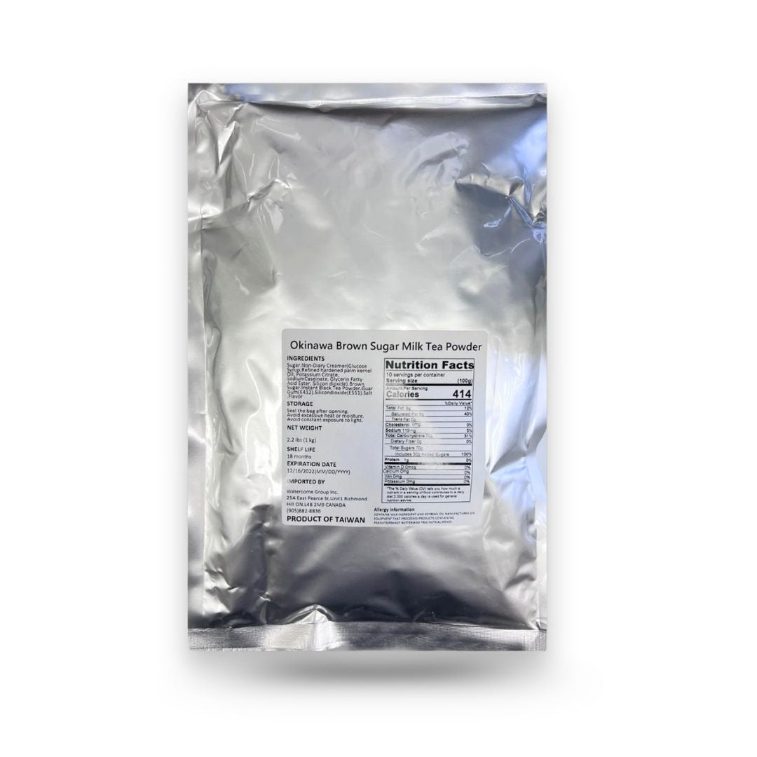 Watercome Okinawa Brown Sugar Milk Tea Powder for bubble tea milk tea smoothies dessert drinks and café beverages