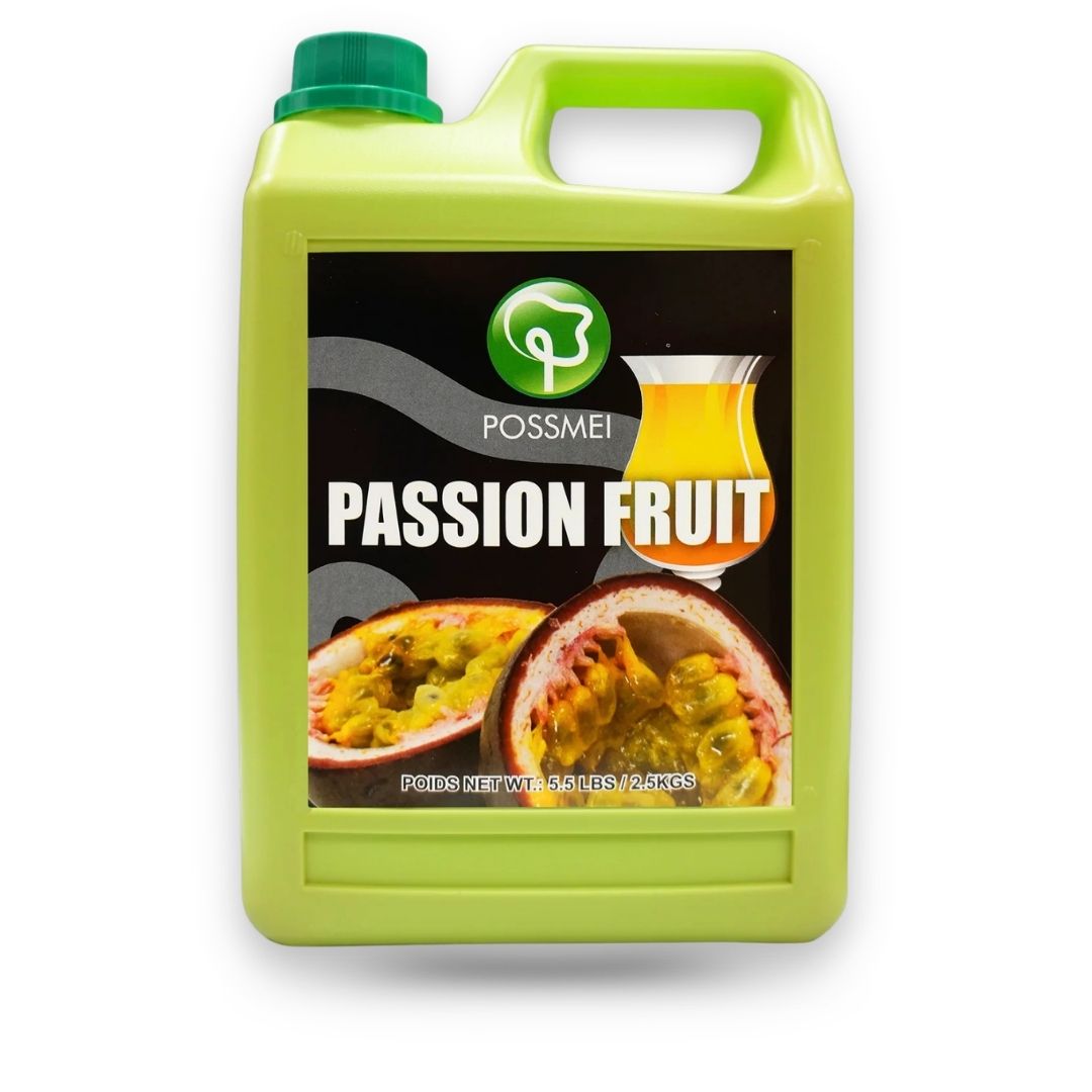 Watercome Passion Fruit Syrup for bubble tea fruit tea smoothies cocktails slush drinks and dessert applications