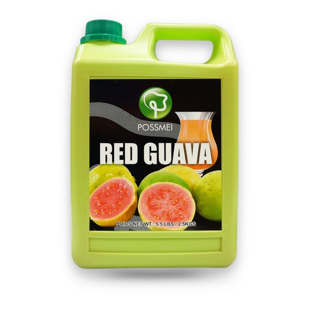 Watercome red guava syrup with tropical guava flavor for fruit tea specialty drinks and desserts