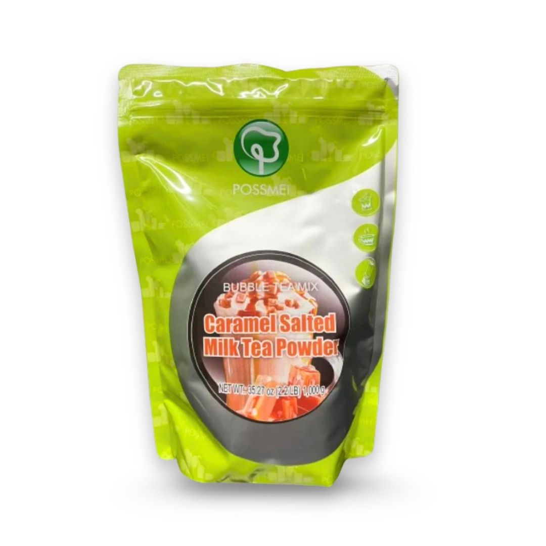 Watercome salted caramel milk tea powder packaging for café and bubble tea use
