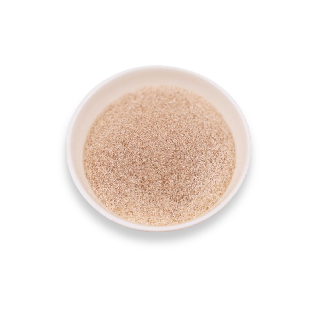 Salted caramel milk tea powder with fine texture for smooth mixing in drinks