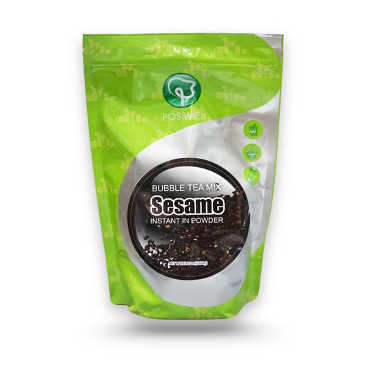 sesame powder packaging by Watercome for bubble tea milk tea and dessert drinks