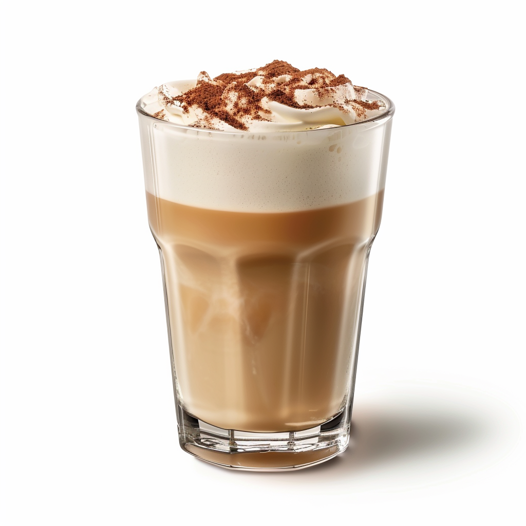 Watercome tiramisu milk tea with creamy foam and cocoa topping