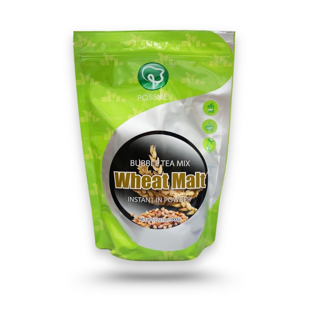 Watercome wheat malt powder with rich toasted grain flavor for bubble tea specialty drinks and desserts