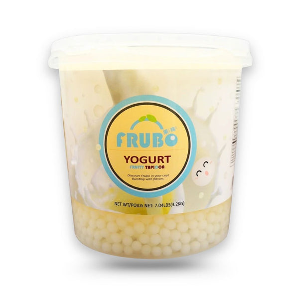 Watercome Yogurt Frubo Popping Boba with creamy yogurt flavor for bubble tea and dessert toppings